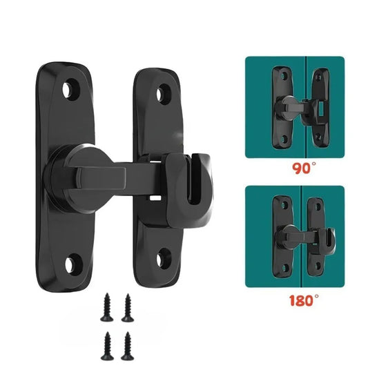 90/180 Degree Flip Door Lock Home Security