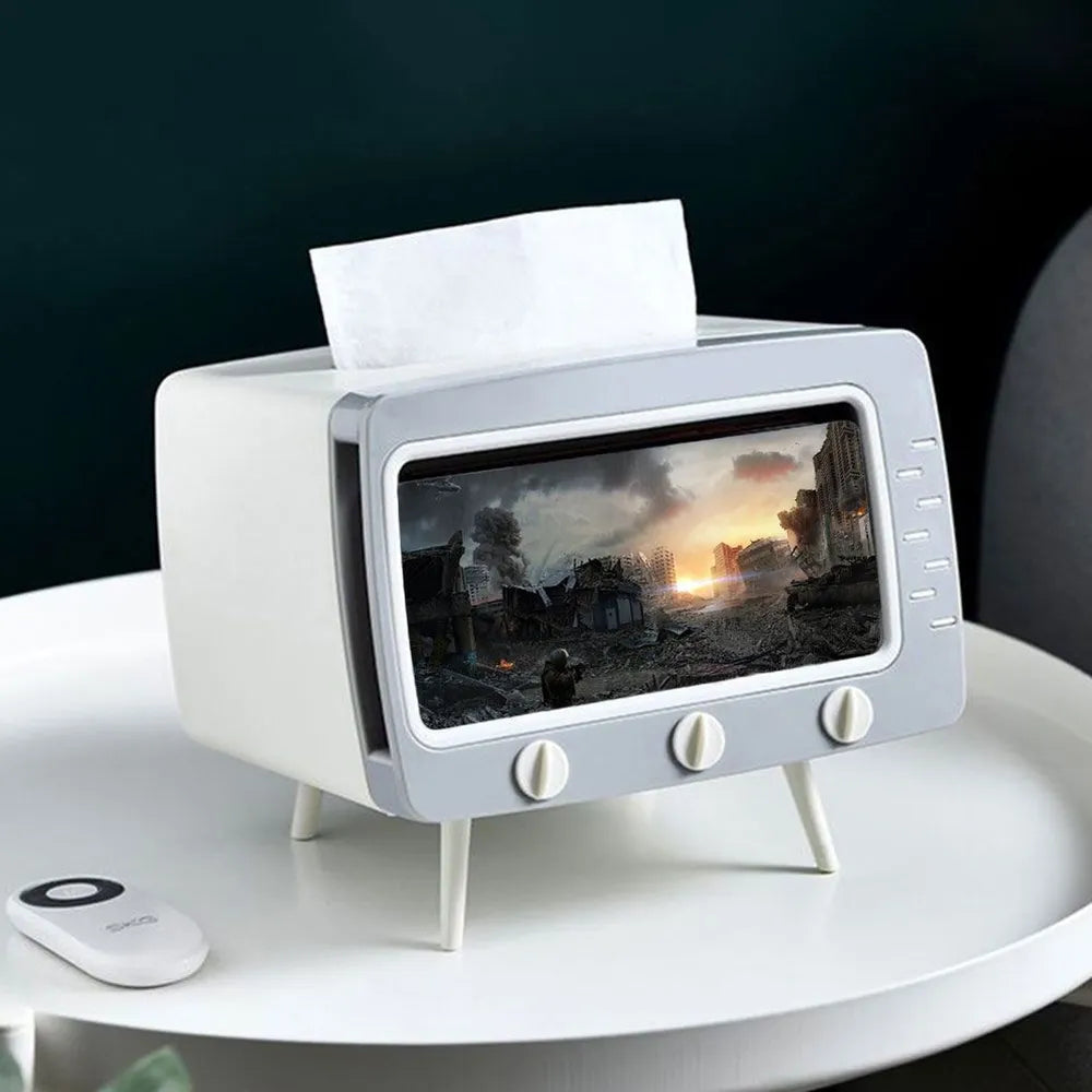 PHONE HOLDER TISSUE BOX