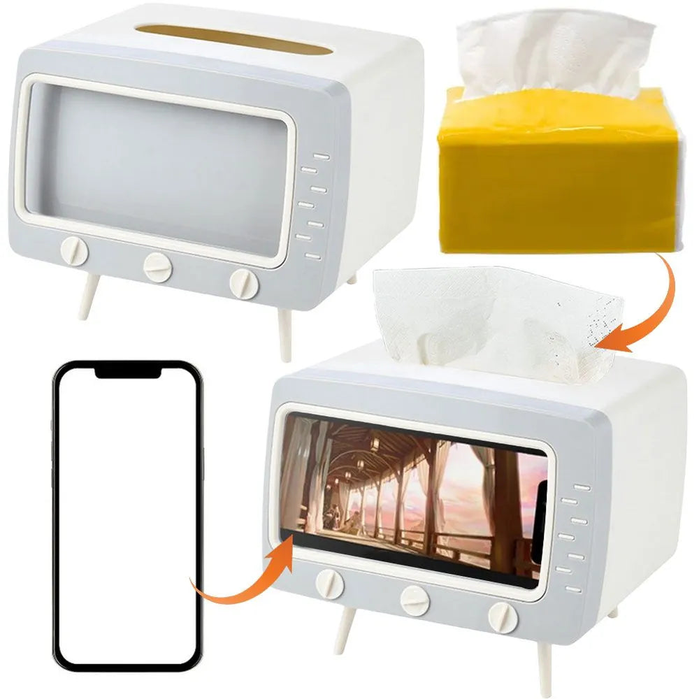 PHONE HOLDER TISSUE BOX