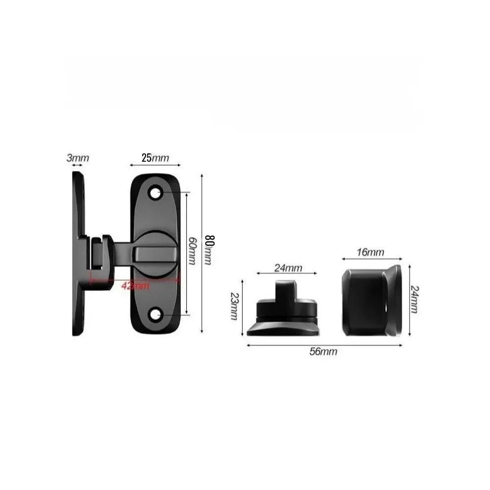 90/180 Degree Flip Door Lock Home Security