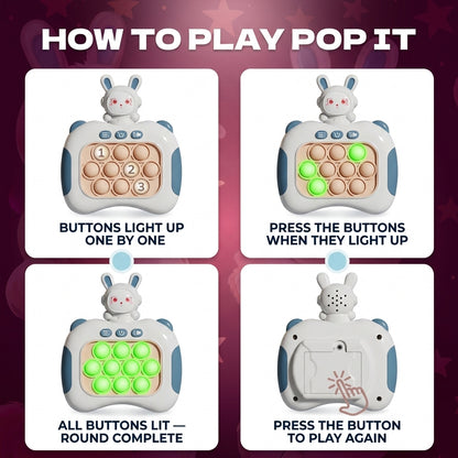 Electronic Pop Light Up Game Handle Toys for Children