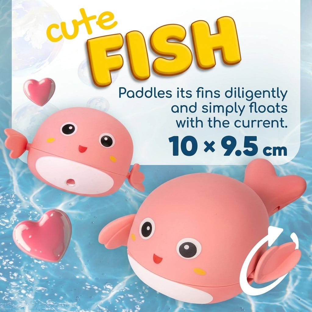 Cute Wind-Up Fish Bath Toy